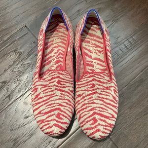 Retired red zebra loafer Rothys size 8.5